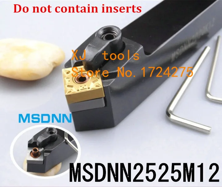 MSDNN2525M12 держатель токарного инструмента, ЧПУ держатель инструмента, резец для наружной обточки s, режущего инструмента токарного станка для