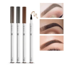 1 шт. ручка для татуажа для бровей жидкая коричневая карандаш для бровей водонепроницаемый микроблейдинг вилка кончик для бровей Татуировка ручка для женщин макияж гель для бровей