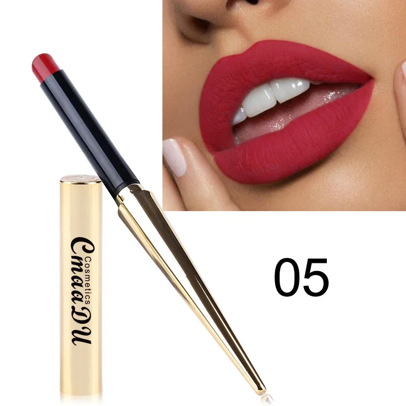 

12 Colors Matte Bullet Head Lipstick Waterproof Long Lasting Makeup Tube Lip Stick Cosmetic Fashion Lips Makeup Matte Lipstick