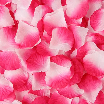 2000pcs 5*5cm Gold Silver Rose Petals Colorful Artificial Flowers Wedding Cofetti Dinner Party Event Decoration Fake Rose Flower - Color: 22