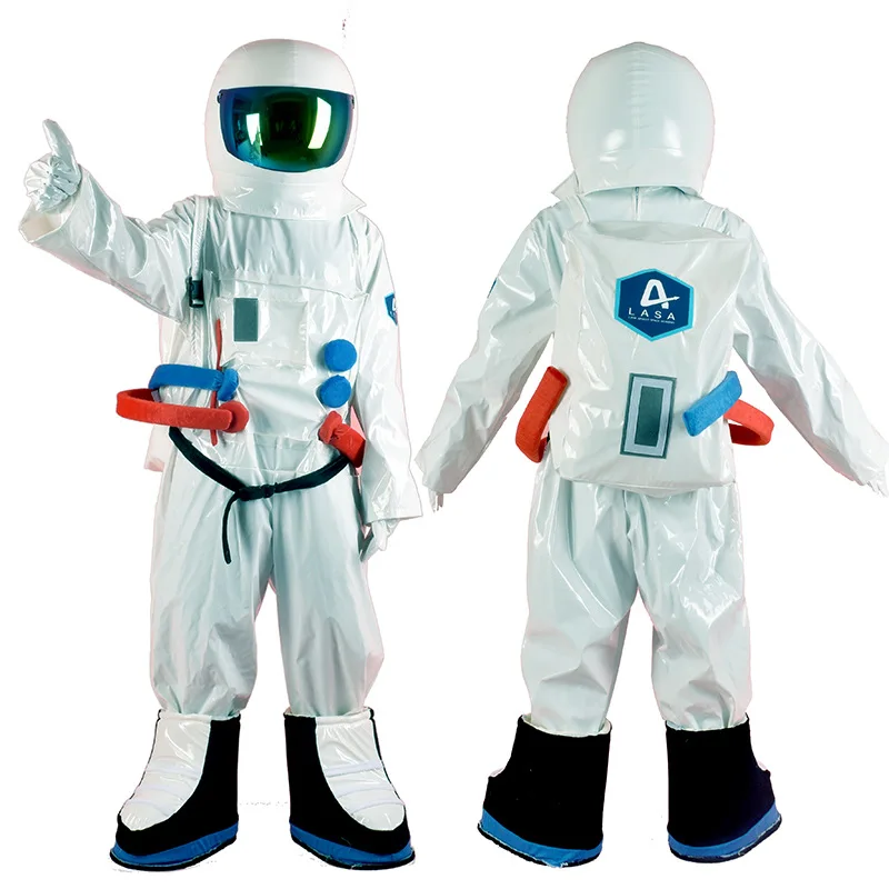 子供のためのヘルメット付き宇宙飛行士コスプレコスチューム,宇宙飛行士のコスプレ衣装,宇宙飛行士のスターパーティー服,パフォーマンスアクセサリー