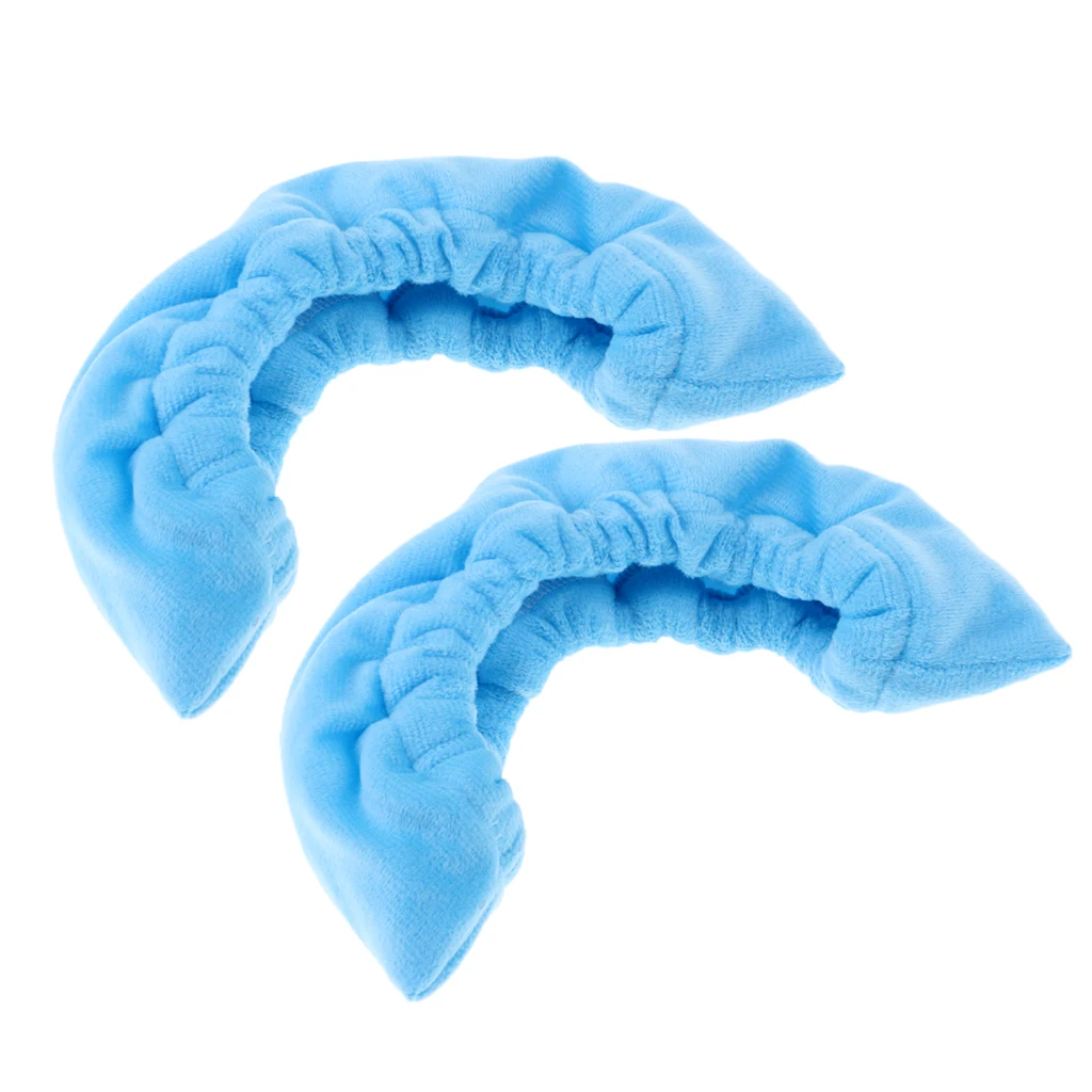 2Pairs Ice Hockey Figure Skate Terry Cloth Sport Blade Covers Soakers Guards