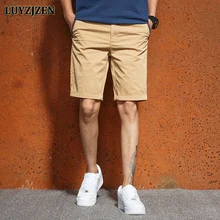 Новые бренды Рубашки домашние Для мужчин тренировки шорты Homme грузовой короткие Стиль Для мужчин s военные летние брюки высокое качество LUYZJZEN