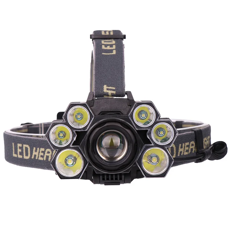 

LED Headlamp Outdoor Camping Head Light Lamp Torch Lantern Mini Headlight Rainproof Flashlight Power by 4101-7 LED