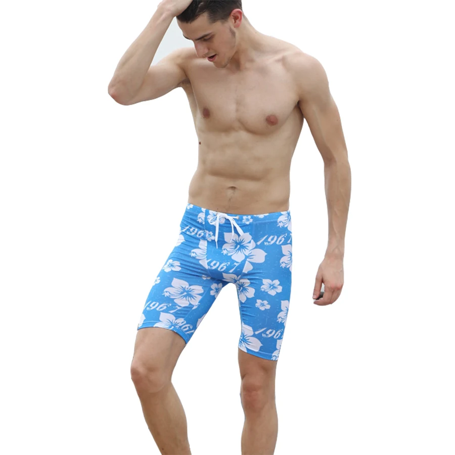 Brand New Men Swimwear Sexy Swimming Trunks Low waist Printed Man Swim Shorts Boxers Sports suit Mens Comfortable Swimsuit M-XXL