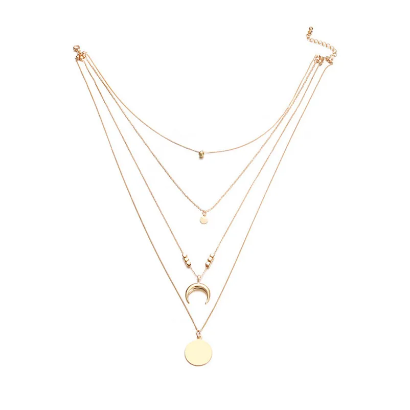 Necklace chain for women Moon Cross chokers Elegant Pendant Jewelry Neck accessories collares mujer Collier ras de cou A09#N (1)