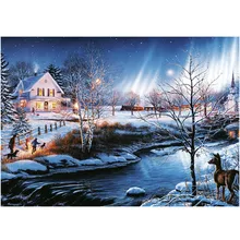 Взрослые декомпрессионные 1000 игрушки с деталями деревянный бумажный пазл головоломка для взрослых Новогодний подарок(готовый размер 70*50 см