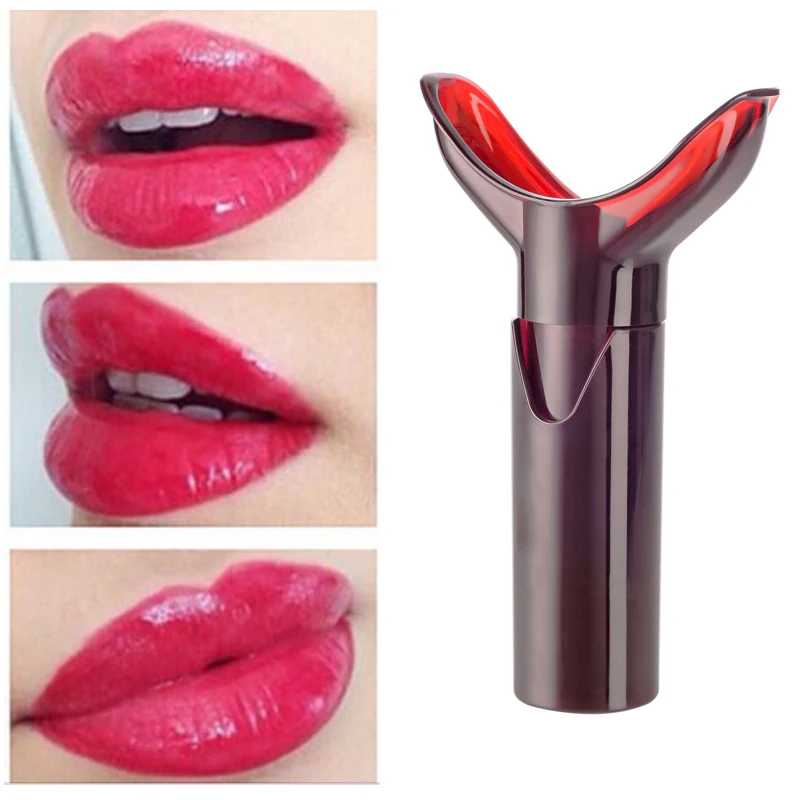 

QYF Lip Pump Plumper Enhancer Device Beauty Increase Lips Enlargement Plump Pout Fuller Suction Red Lip Massage