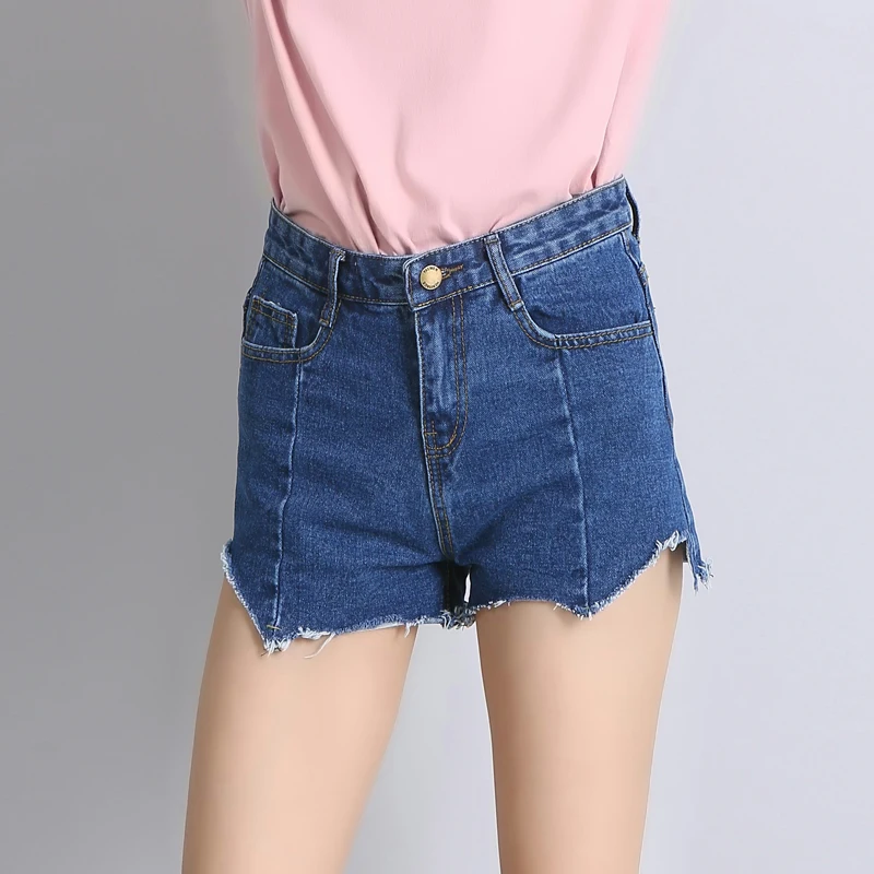 Street Style Summer Denim Shorts For Women High Waist Jean Booty Shorts