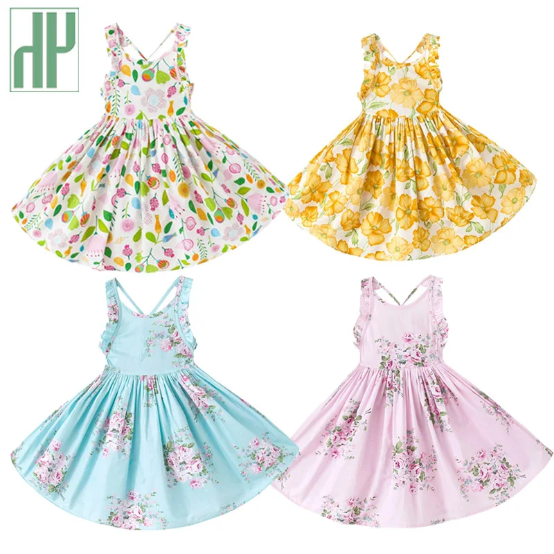 

Toddler summer dress Casual Flower Princess Teenage kids floral dress cotton Children party dress girls Vestido 1 10 to 12 years