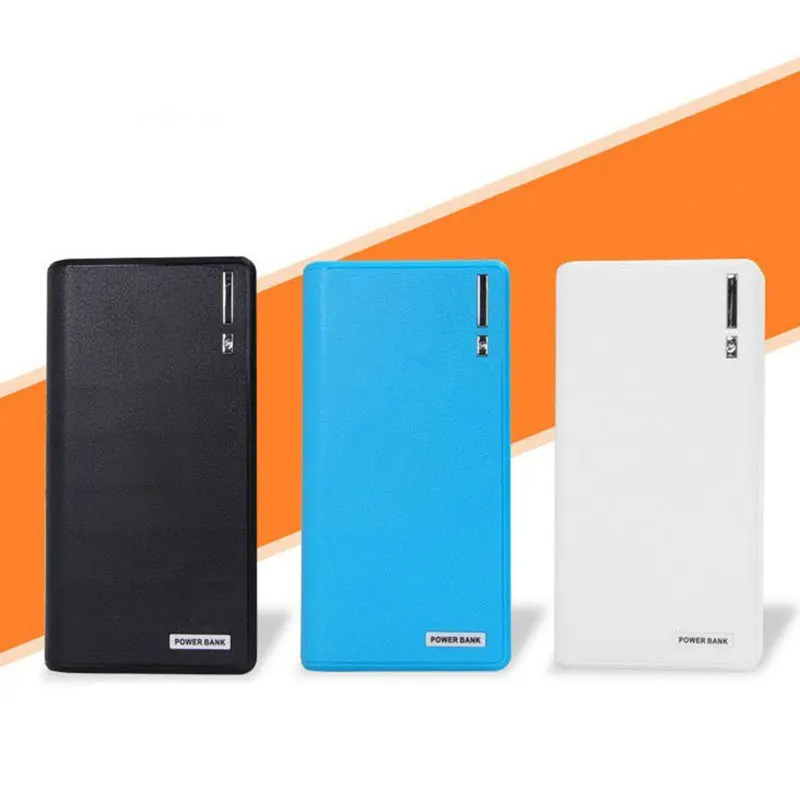 

Dual USB Battery Charger Charging Box Case Mobilephone Power Bank Universal Battery Box Accessory EU Plug