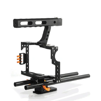 

Camera Photo Studio Kit For GH4 A7S A7 A7R A7RII A7SII Camera Cage Protecting Case Mount With Top Handle Grip Photography Kits