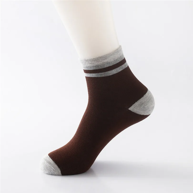 1Pair Mens Summer 100% Pure Cotton Socks New Fashion  Sport Comfortable Non Elastic  Comfort Soft Grip Diabetic Socks #4F03 (9)