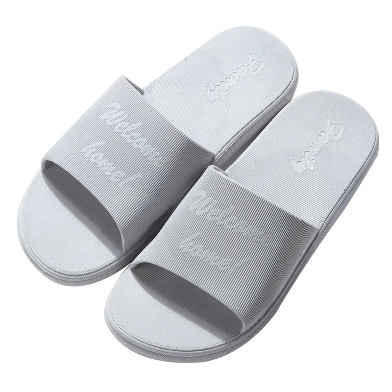 

2019 New Men's Slippers Summer Home Sandals And Slippers Hotel Bath Bathroom Anti-slip Word Home Men's Shoes Men