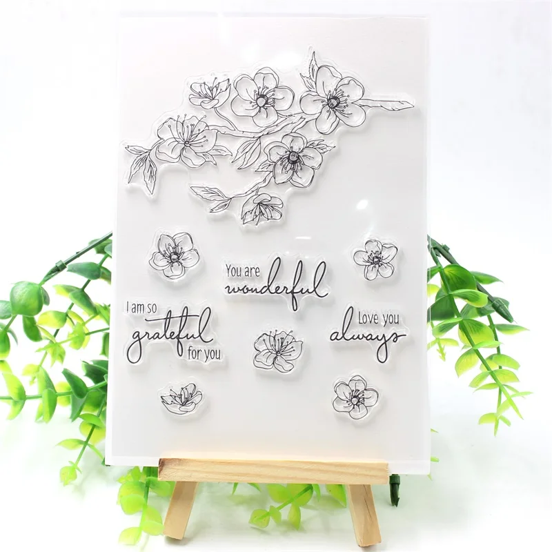 

KSCRAFT Always Love You Transparent Clear Silicone Stamps for DIY Scrapbooking/Card Making/Kids Fun Decoration Supplies 342