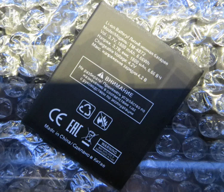 

For TEXET TM-4872 TM4872 4872 1800mAh Mobile Phone Li-ion Battery Replacement