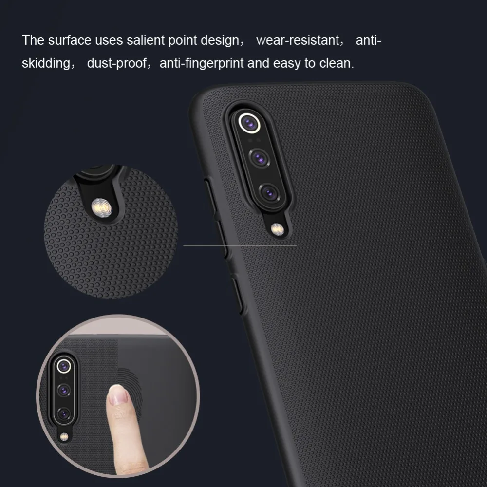 xiaomi leather case design Xiaomi Mi9 Mi 9 Case NILLKIN Super Frorsted Shield Ultra-Thin Hard PC Back Cover Slim Phone Case for Xiaomi Mi 9 Mi9 Nilkin Case xiaomi leather case glass