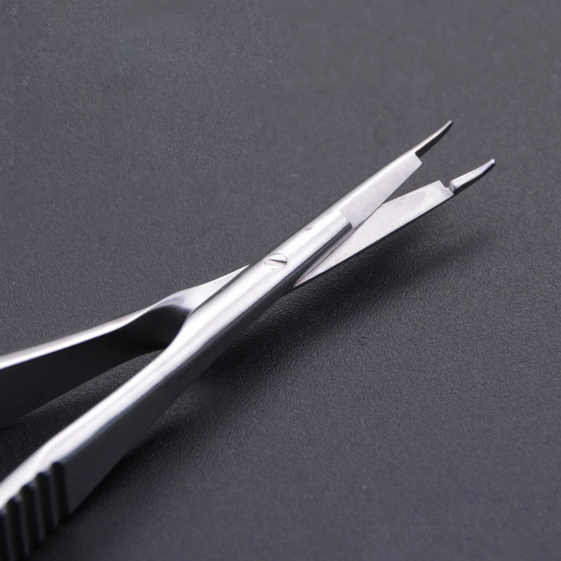 Stainless steel belt cutting needle holder Microscope 12cm beauty scissors needle holder one pliers dual purpose 3
