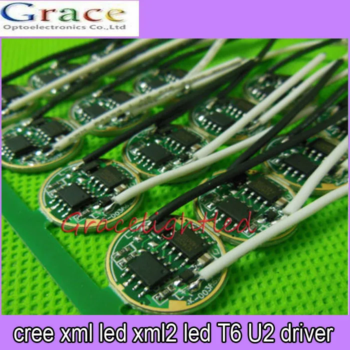 10PCS DC3.7V 5 Modes LED Flashlight Driver for CREE XML-T6 U2 /XML2 10W Light Lamp/Torch | Лампы и освещение