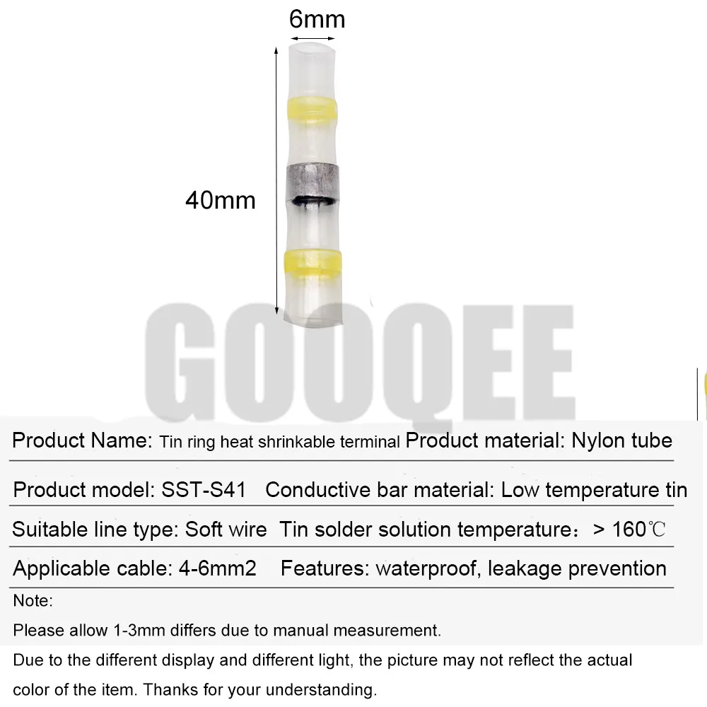 5 шт. SST-S11 SST-S21 SST-S31 SST-S41 Термоусадочные соединители проводов Водонепроницаемый Луженая Медь припоя уплотнительные клеммы комплект
