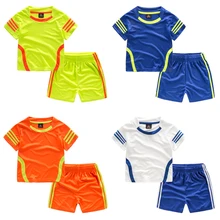 Baby Football Suit Children’s Sports Suit 2017 New Children’s Clothing Breathable Shirt Shorts Boy Two Pieces Of Summer Winter