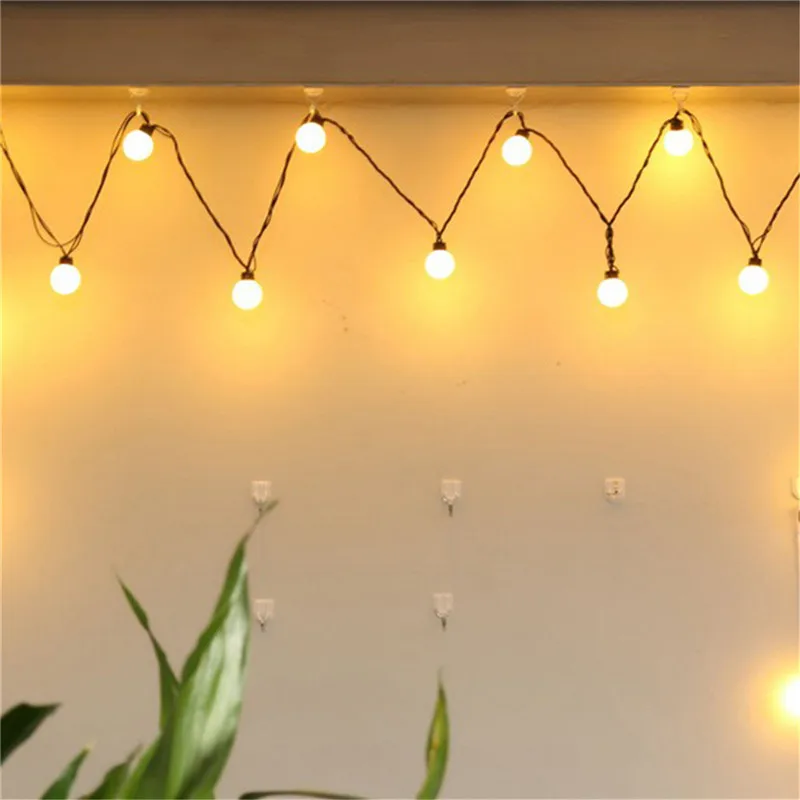 

20 LED G45 Globe Connectable Festoon Party Ball string lamps led Christmas Lights fairy wedding garden pendant garland
