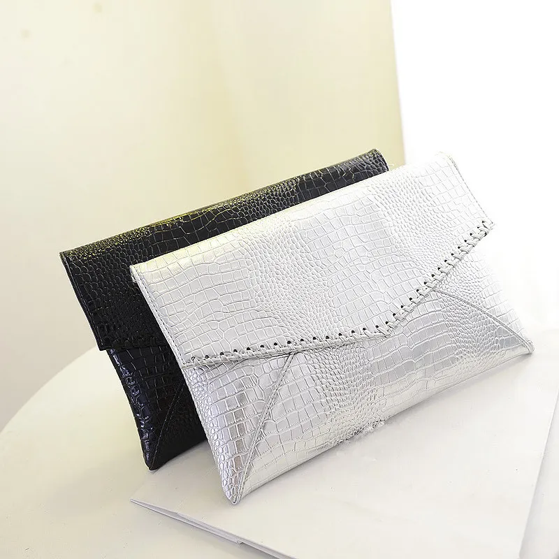 

Bags For Women 2017 Ladies Cheap Handbags Crocodile Silver Clutch Envelope Evening Purse Leather Shoulder Woman Clutch Hand Bag