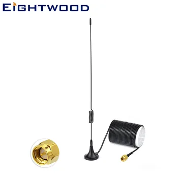 

Eightwood Auto DAB/DAB+/FM/AM Antenna Car Radios Aerial SMA Plug Male Connector for DAB Digital DVB-T TV HDTV Magnetic Mount