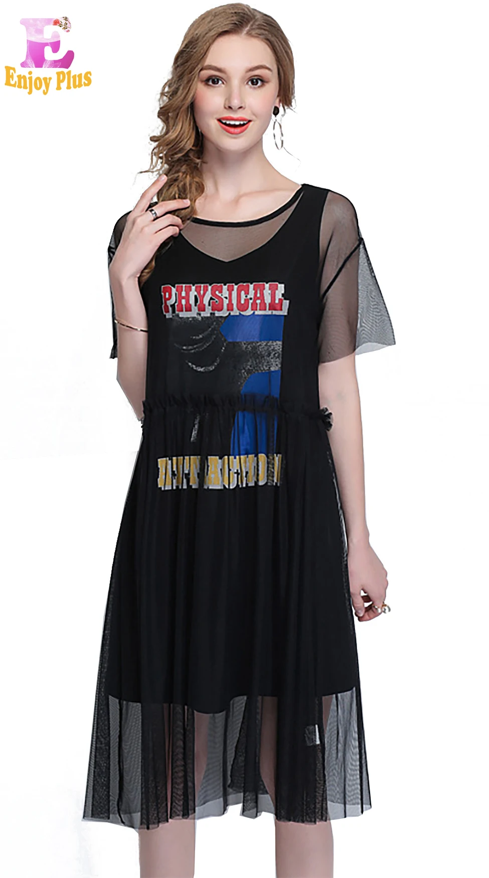 L XL XXL 3XL 4XL 5XL plus size casual summer 2018 dress women short