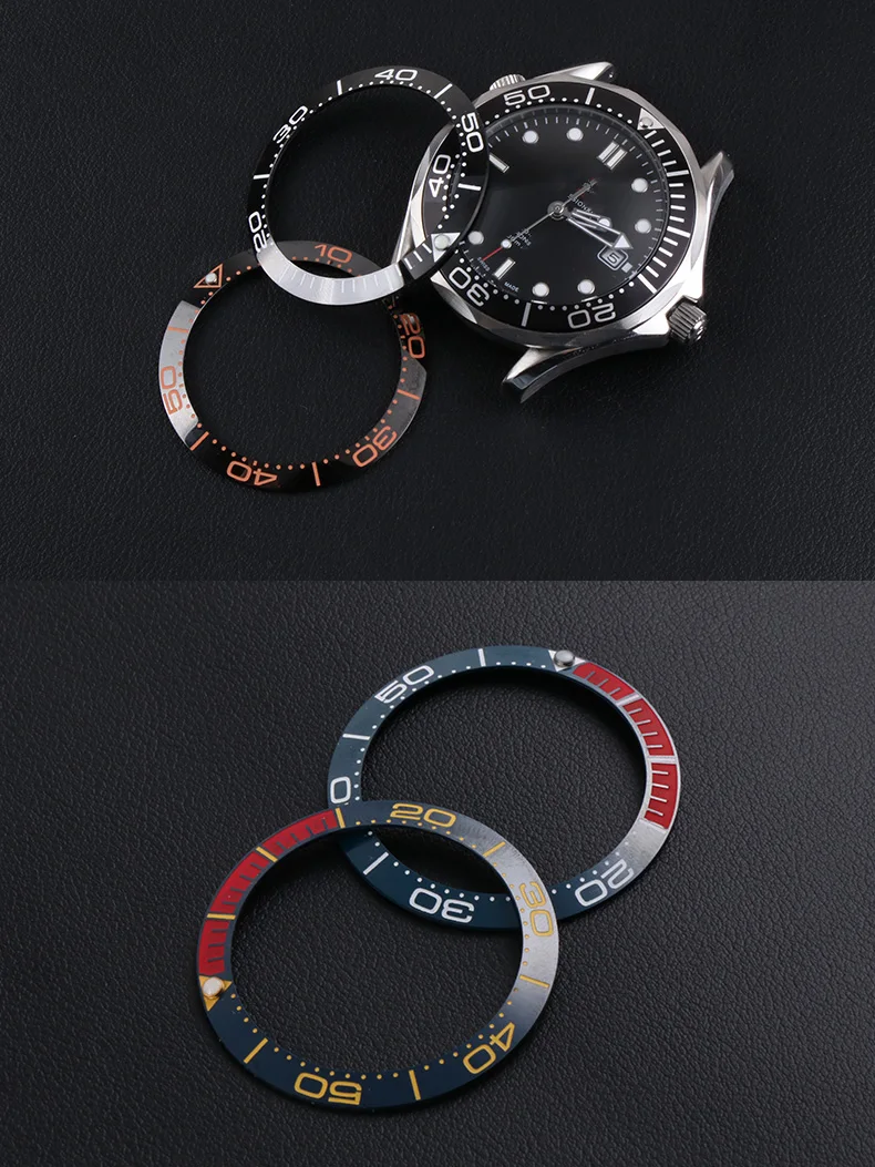 38 мм керамическая вставка для 40 мм циферблата для Omega Seamaster 007 для Daytona L3 Conquest часы для лица Сменные аксессуары