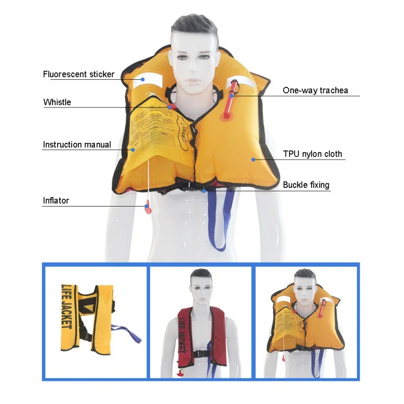 Автоматический надувной спасательный жилет Профессиональный Взрослый плавающий рыбацкий спасательный жилет купальный костюм водный плавательный спасательный жилет