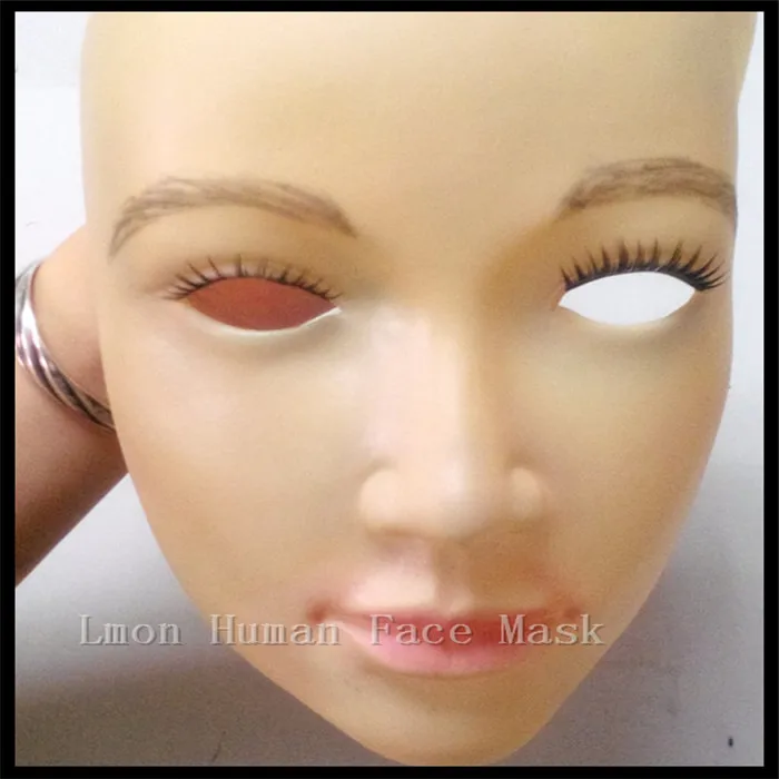 Top Quality 100 Eco friendly Latex human Man mask crossdress silicone female mask realistic