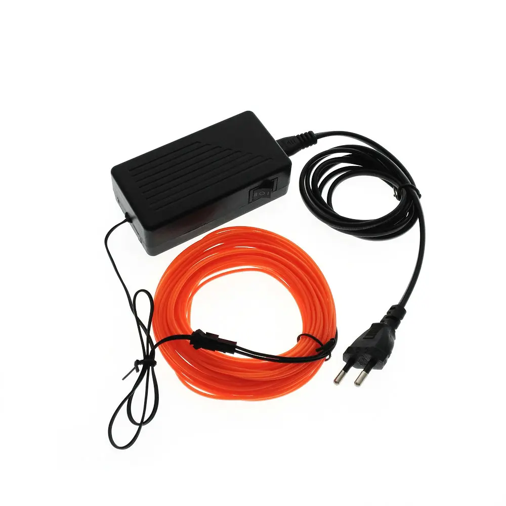 #Best 10M 20M 30M 50M Neon TV Lights Dance Party Car Decor Light Neon LED lamp Flexible EL Wire Rope Tube Waterproof LED Strip 220V