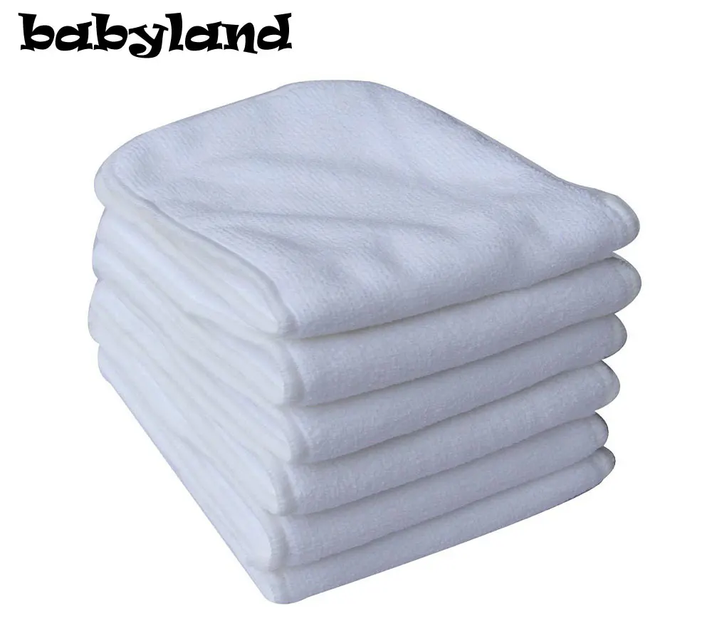 

Free Shipping 30 pcs Upgrade Absorbent Liners Three Layers Microfiber Inserts for Printed Cloth Pocket / open Diapers