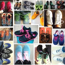 EPHER 500 пар овальные шнурки ассорти цветов водостойкие кроссовки Струны для спорта пешего туризма бега тренировка бега трусцой