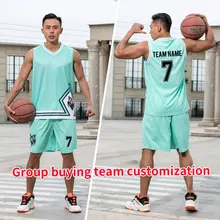Костюмы баскетбольные, Джерси+ шорты униформа, баскетбольная Футболка влагоотводящие быстросохнущие Настраиваемые имя номера