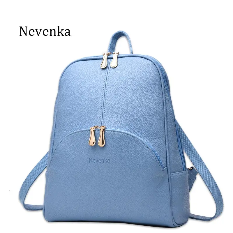 Nevenka Women Backpack Leather Backpacks Softback Bags Brand Name Bag Preppy Style Bag Casual Backpacks Teenagers Backpack Sac classy backpack Stylish Backpacks