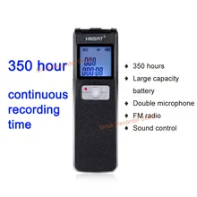 Цифровой диктофон 350 часов супер долгое время contiouns ecording Голосовая активация fm-радио MP3 Воспроизведение
