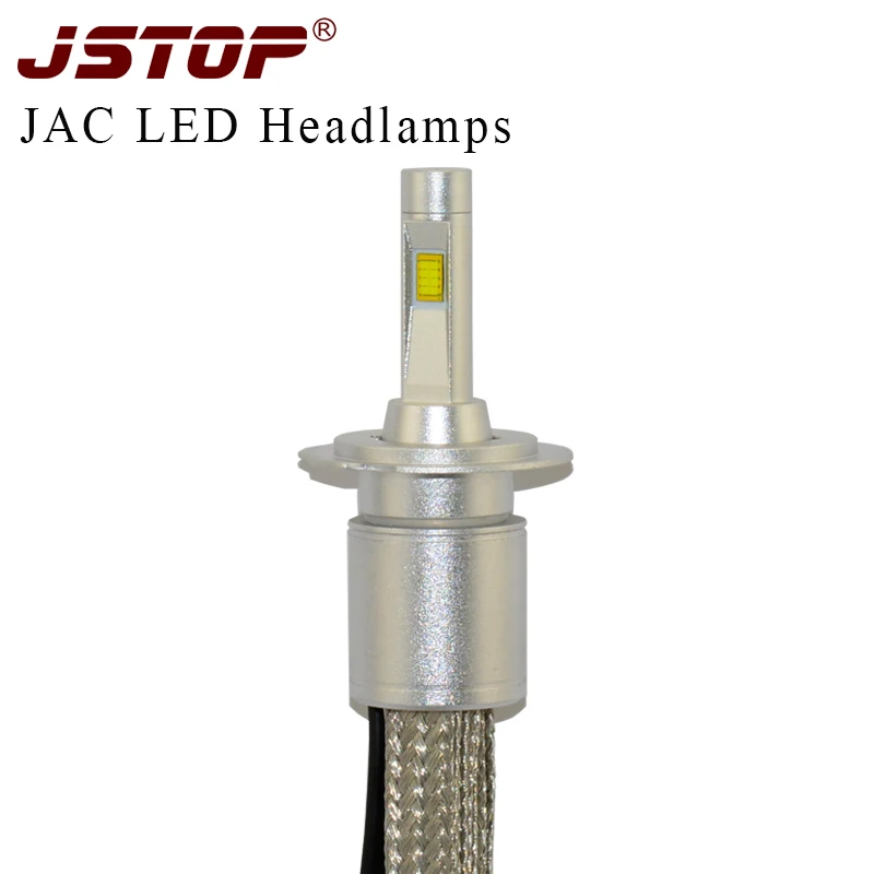 JSTOP JAC автомобиль высокого качества фары H4 высокого Высокий/Низкий Луч H7 светодиодный 6000 K белый 12VAC свет canbus led автофара H1 фары