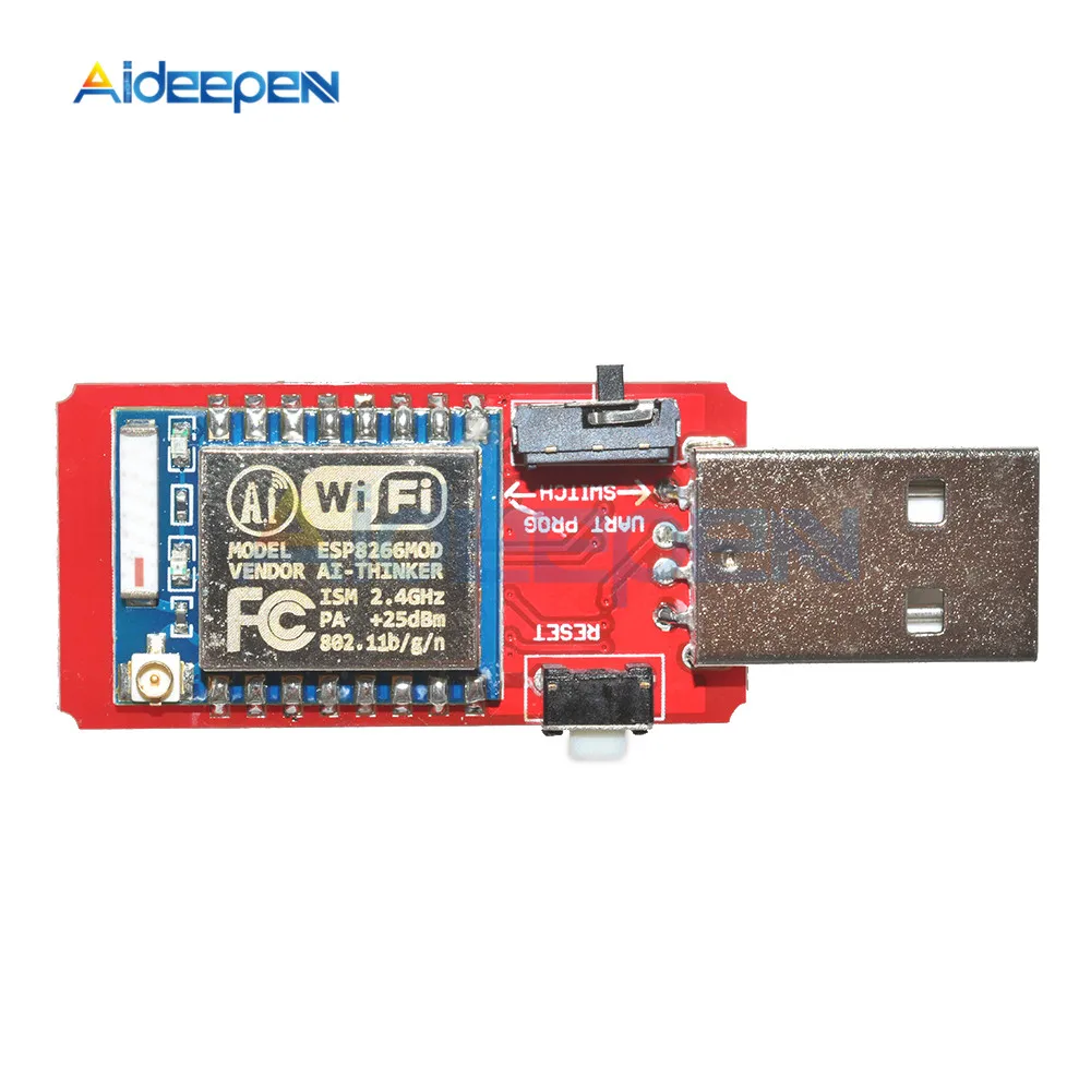 CH340 USB к ESP8266 ESP8266 ESP-07 Мини wifi макетная плата микроконтроллер беспроводной программист wifi модуль адаптер - Цвет: Adapter with Module