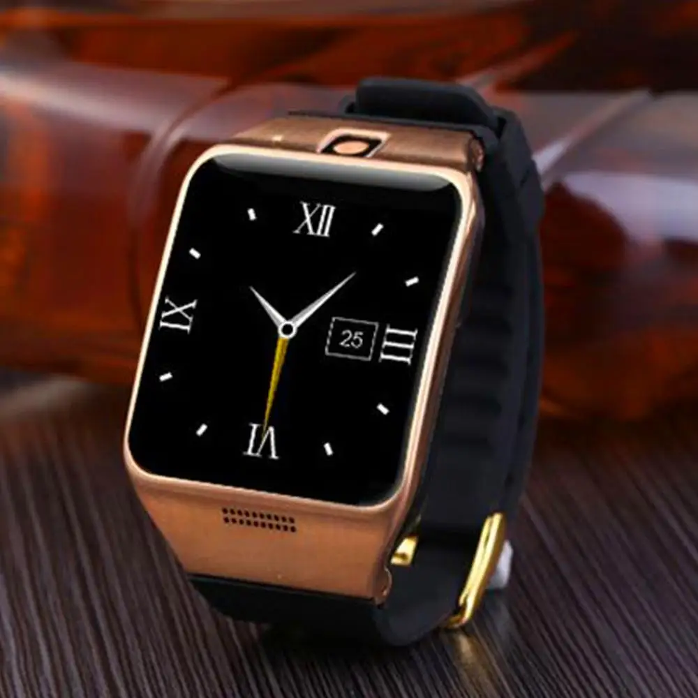Bluetooth умные часы с видеомагнитофоном FM радио whatsapp Смарт часы F128 reloj inteligente Android мужские Relojes Smartwear - Цвет: gold