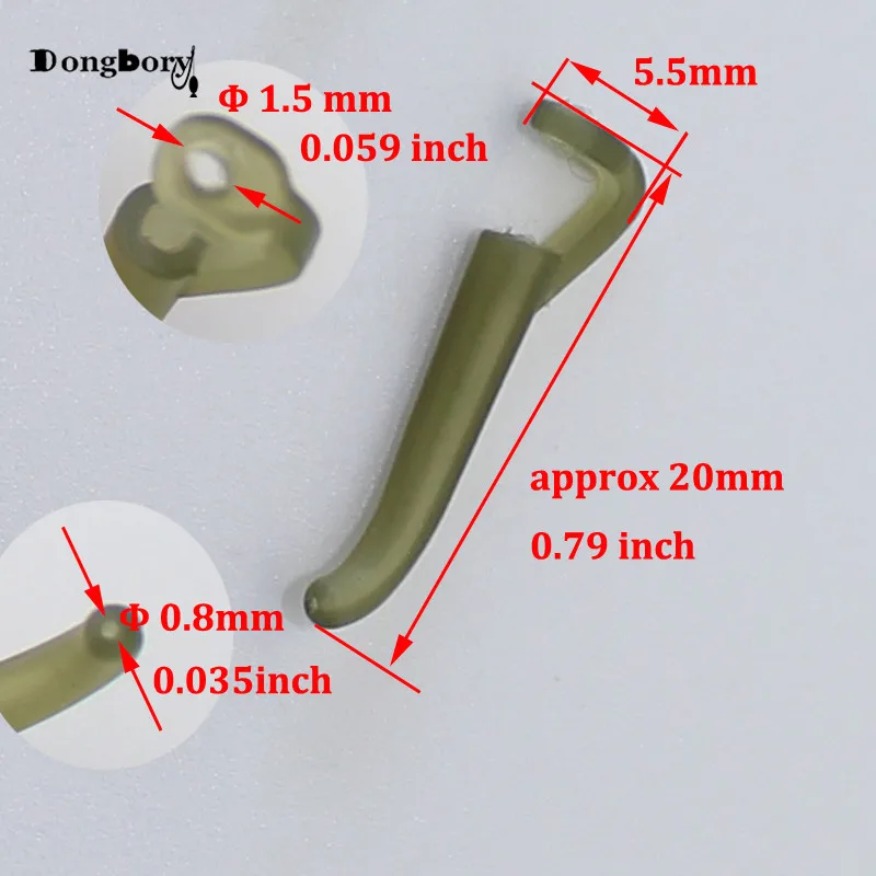 20 قطع الكارب الصيد اكسسوارات المطاط هوك كم خط أليجنر التمويه اللون محطة الصيد معالجة الشعر تزوير قطب روني