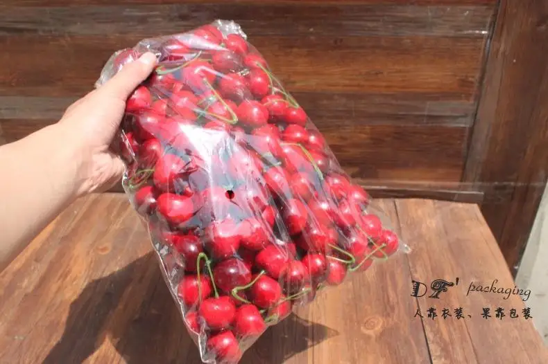 100 шт. поддельные Маленький Красный cherry Пластиковые муляжи фруктов House Party кухни