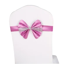 Стул лук Свадьба/Свадебные Саши для стульев/банты для стульев 100 шт