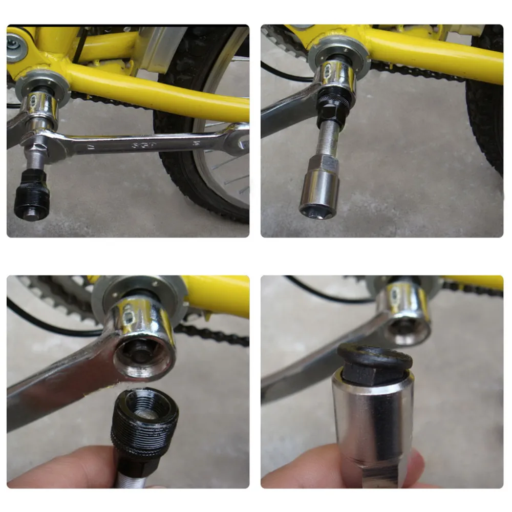 Bike Bicycle Crankset Crank Arm Wheel Wrench Puller Repair Removal Tool Remover 