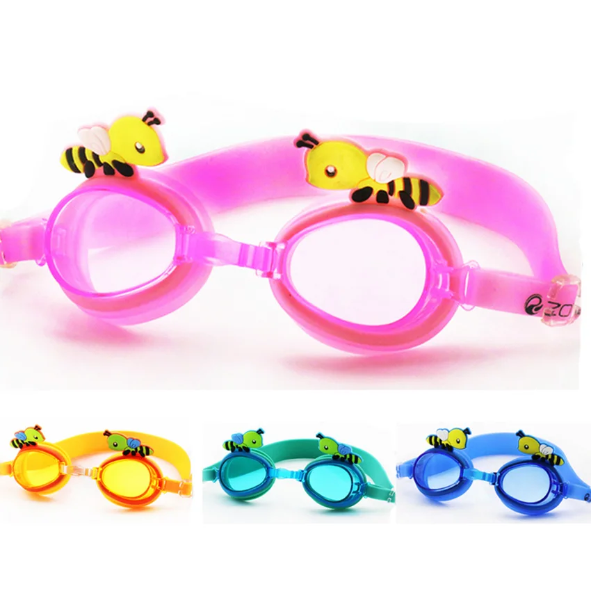 2017 New Children Swim Glasses Eyewear Soft Colorful Adjustable