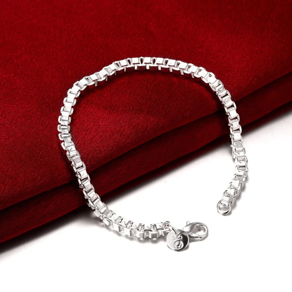 2017 جديد النساء 925 أساور الفضة اللون 1 صف RhinestoneProng وضع الرياضة تنس أساور للنساء مجوهرات هدايا