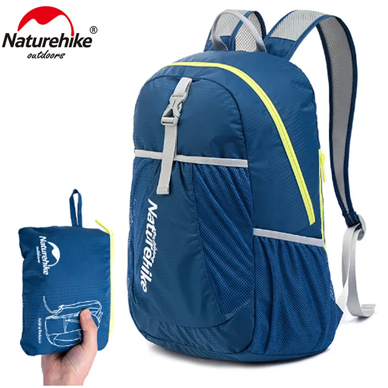 NatureHike 22L легкий упаковочный рюкзак небольшой дорожный рюкзак небольшой рюкзак складной рюкзак для кемпинга на открытом воздухе