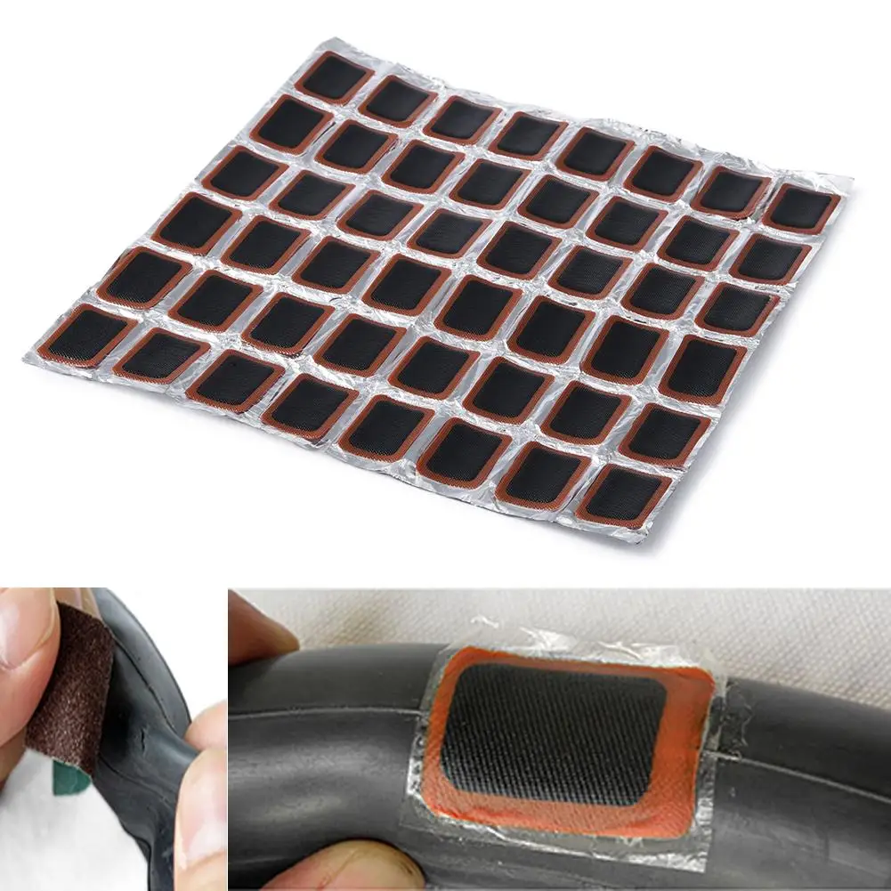 48Pcs/Set Professional Bike Repair Kits Puncture Patch Bicycle Motor