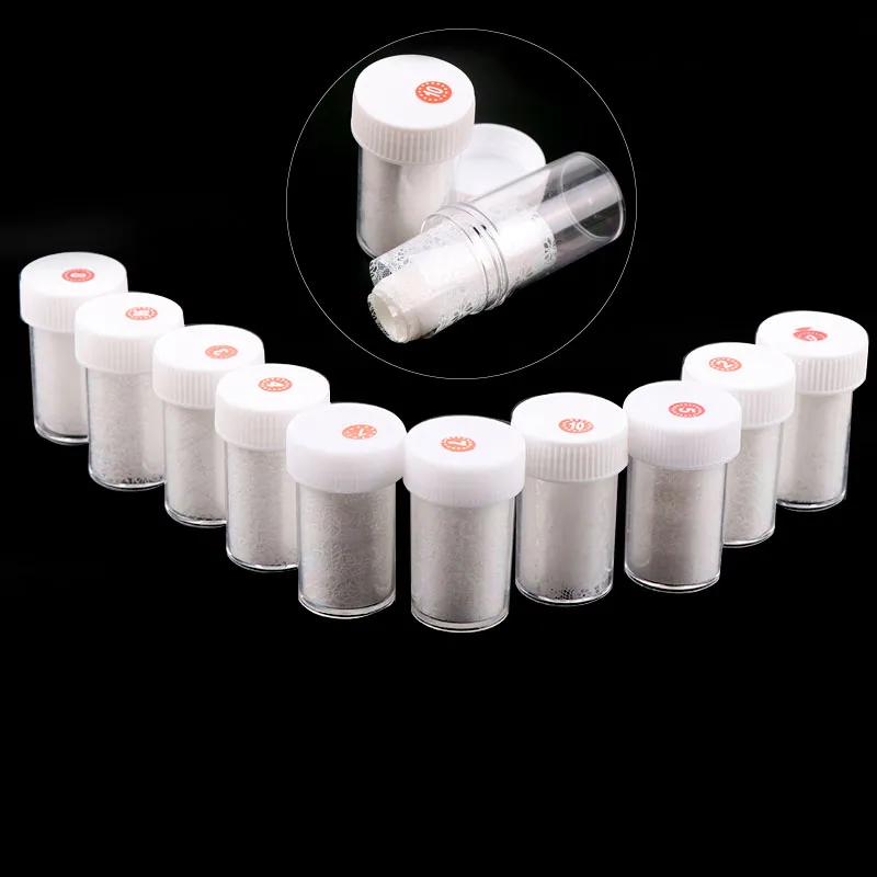 

10 Design White Lace Transfer Star Sky Nail Art Foils Sticker Nails Decals Beauty Gel Polish Wraps Tips Decoration Tool